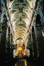 Plafond baroque de la basilique de Jasna Gora